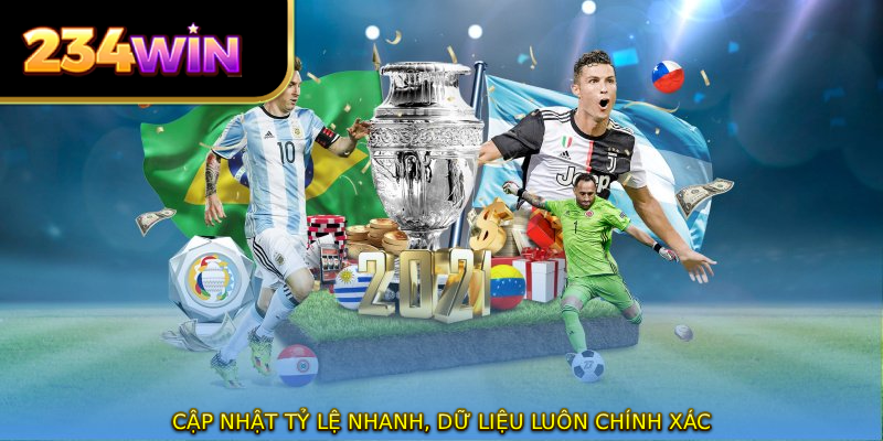 Cập nhật tỷ lệ nhanh, dữ liệu luôn chính xác